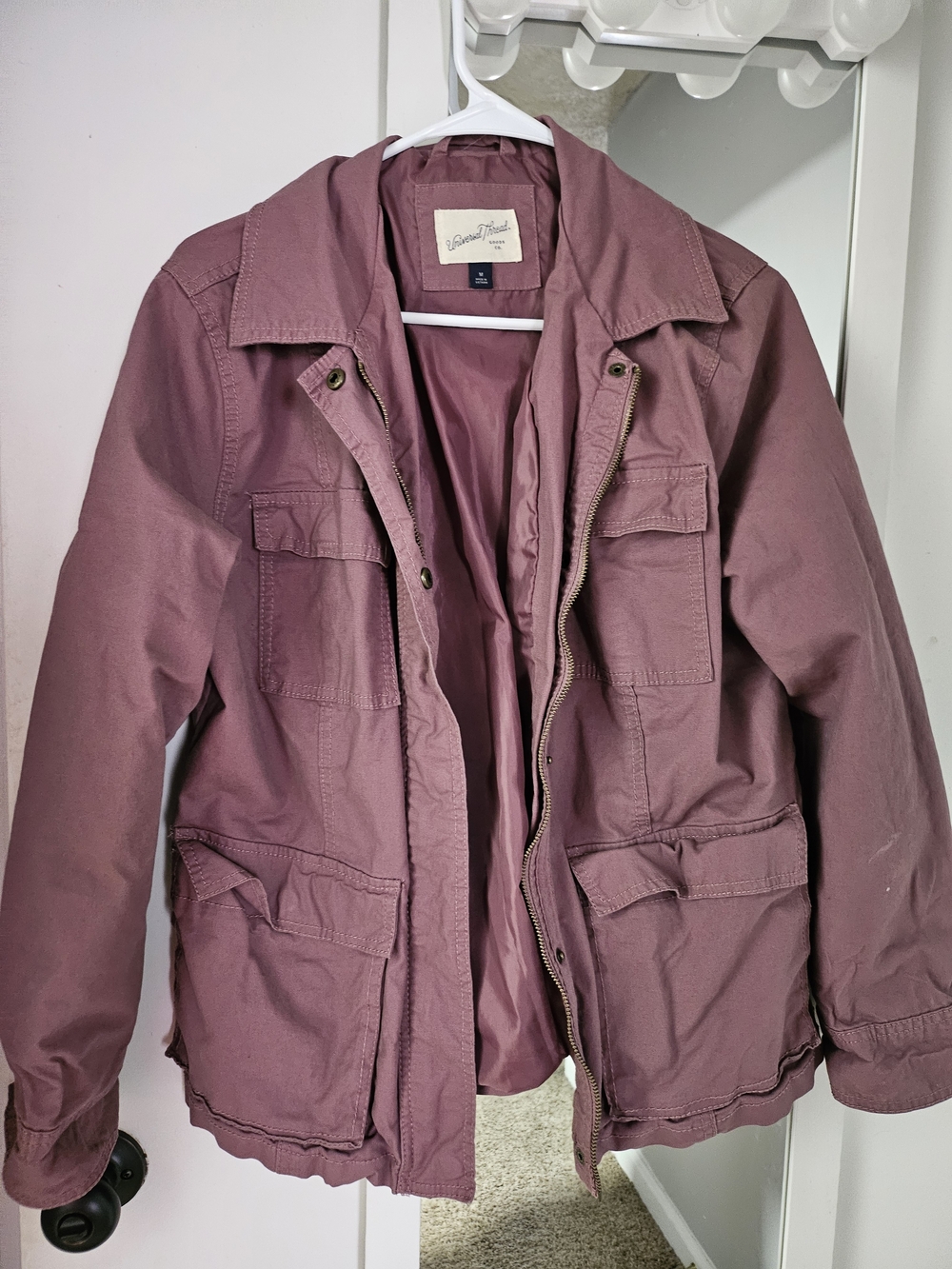 Universal Thread Women's Utility Jacket - Mauve